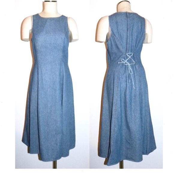 vintage jean dress
